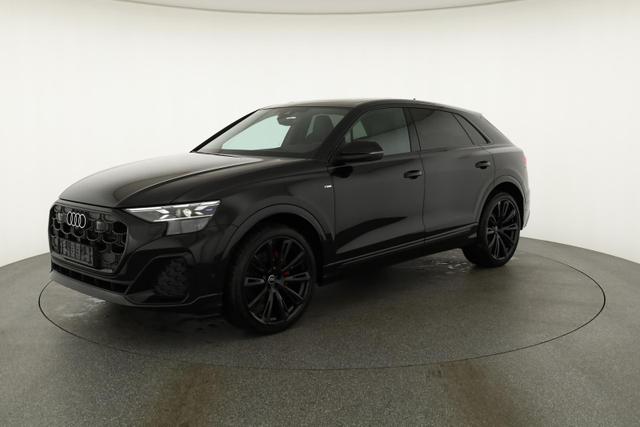 Audi Q8 50 TDI quattro qu S-LINE, Standheizung, HuD, Luft, Pano, B&O, 23-Zoll, AHK, Leder, AreaView, Optik schwarz 