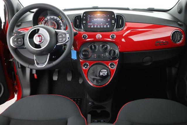 Fiat 500 RED 1.0 Hybrid Limited Red, Pano, Tempomat, Klima, AppConnect, 17-Zoll 
