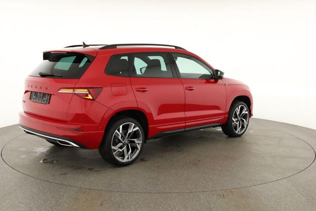 Skoda Karoq Sportline 1.5 TSI DSG Sportline, Pano, AHK, Navi, CANTON, Matrix, AreaView, Side, FS-beheizbar, 19-Zoll 
