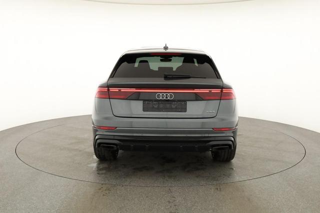 Audi Q8 50 TDI quattro qu S-LINE, Standheizung, HuD, Luft, Pano, B&O, 23-Zoll, AHK, Leder, AreaView, Optik schwarz 