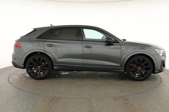 Audi Q8 50 TDI quattro qu S-LINE, Standheizung, HuD, Luft, Pano, B&O, 23-Zoll, AHK, Leder, AreaView, Optik schwarz 