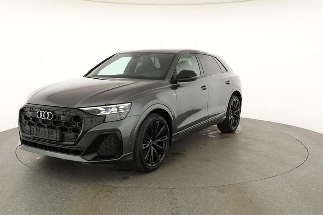 Audi Q8 50 TDI quattro qu S-LINE, Standheizung, HuD, Luft, Pano, B&O, 23-Zoll, AHK, Leder, AreaView, Optik schwarz 
