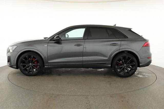 Audi Q8 50 TDI quattro qu S-LINE, Standheizung, HuD, Luft, Pano, B&O, 23-Zoll, AHK, Leder, AreaView, Optik schwarz 