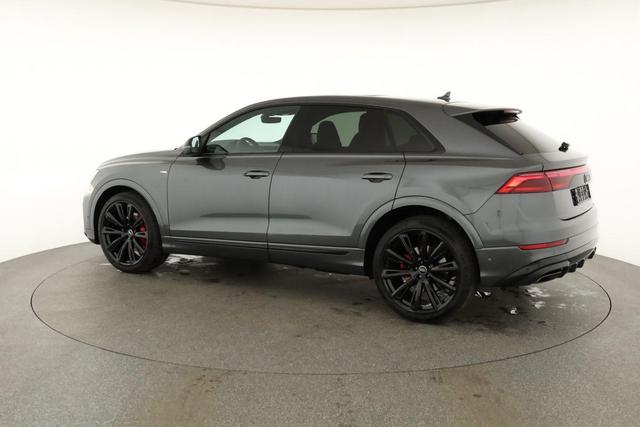 Audi Q8 50 TDI quattro qu S-LINE, Standheizung, HuD, Luft, Pano, B&O, 23-Zoll, AHK, Leder, AreaView, Optik schwarz 