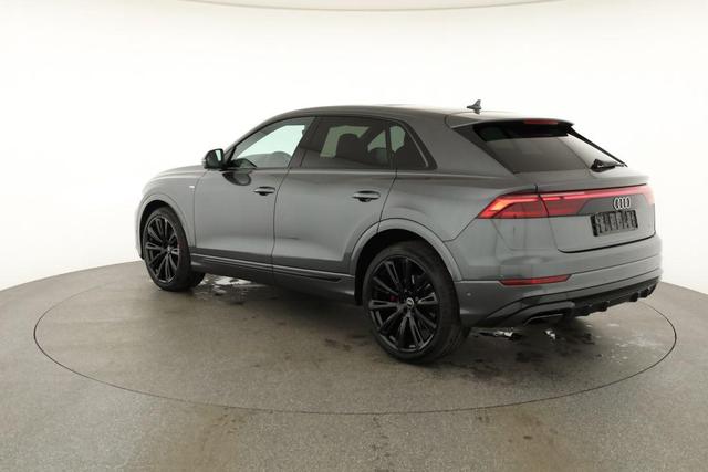 Audi Q8 50 TDI quattro qu S-LINE, Standheizung, HuD, Luft, Pano, B&O, 23-Zoll, AHK, Leder, AreaView, Optik schwarz 