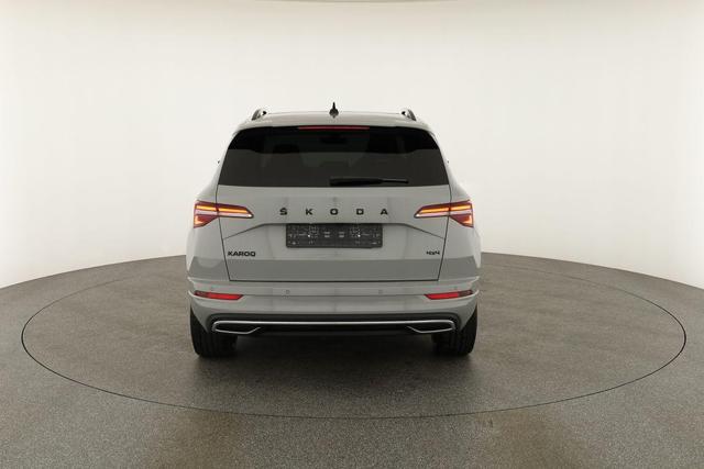 Skoda Karoq Sportline 4x4 2.0 TSI DSG 4x4, Pano, AHK, Navi, Matrix, el. Klappe, FS-beheizbar, 19-Zoll, 1. Hand 
