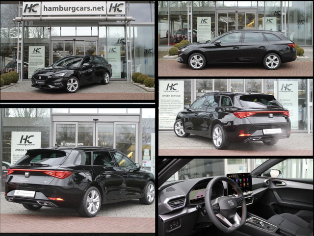 Seat Leon Sportstourer - FR Excl. 1.5 DSG MtrxLED 18" Vision-Assistenz-WinterP. Licht&SichtP. Alarm WrapAround