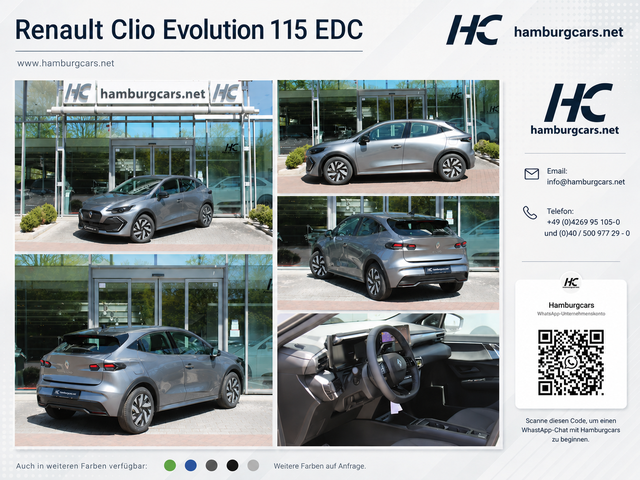 Renault Clio - Evolution TCe 115 EDC (Aut.) Sitzh, Parks(h)