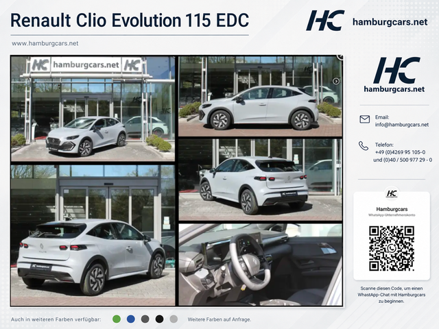 Renault Clio - Evolution TCe 115 EDC (Aut.) Sitzh, Parks(h)
