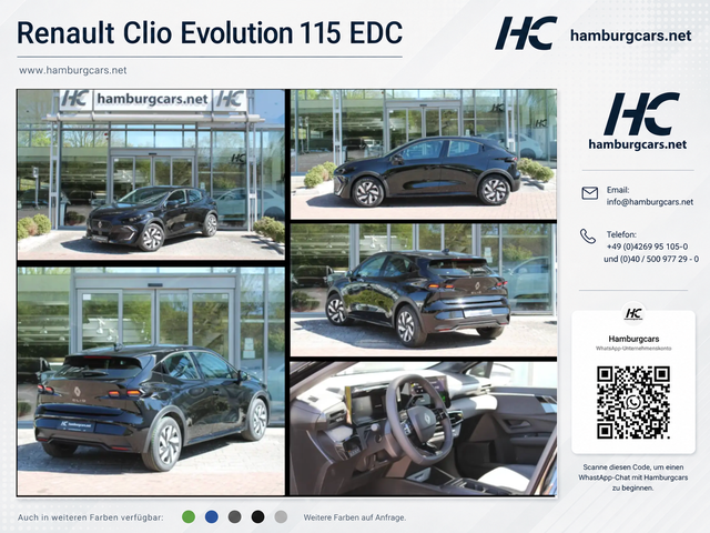 Renault Clio - Evolution TCe 115 EDC (Aut.) Sitzh, Parks(h)