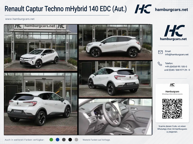 Renault Captur - Techno M.Hybrid 160 aut. Navi PDC Winterpaket