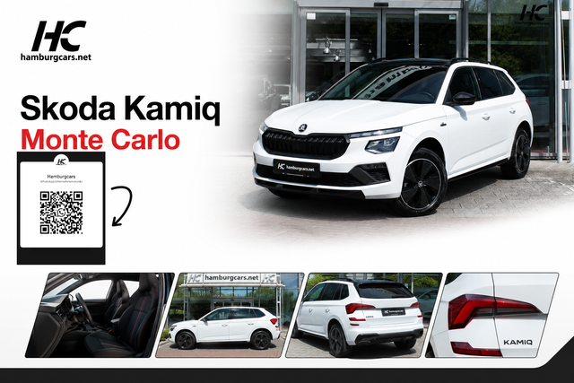 Skoda Kamiq - Monte Carlo 1.5 DSG AHK AssistentP+ Pano MtrxLED Winter-Premium SafetyP