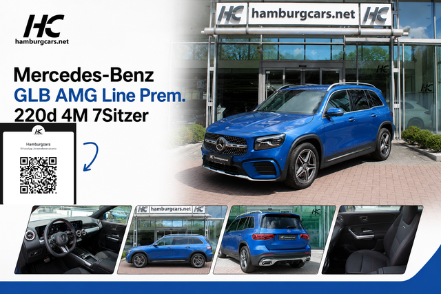 Mercedes-Benz GLB - AMG Line Prem. 220d 4M 7stz Stdhzg 360*Cam Soundsys. Park-AssistenzP.