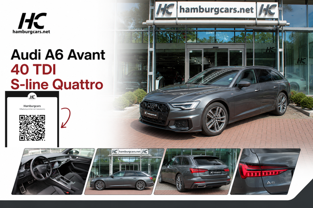 Audi A6 Avant - 40 TDI S-line Quattro AHK 19" Stdhzg MtrxLED Soundsys