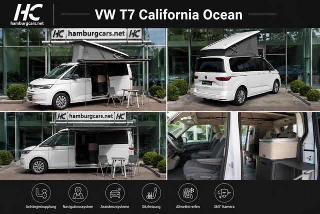 Volkswagen T7 California - Ocean 2.0TDI DSG AHK NavPro Park&Assistenzpaket