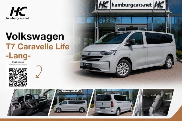 Volkswagen T7 Caravelle - Life 2.0TDI DSG Lang Nav Standhzg AssistenzP Sitzhzg Parksen. R&uuml;ckfahrkamera