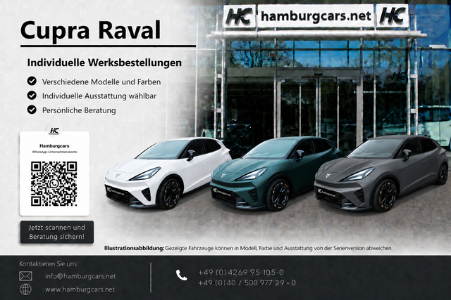 Cupra Raval - Dynamic (Endurance+) bis 6000&euro; Pr&auml;mie -frei konfigurierbar-