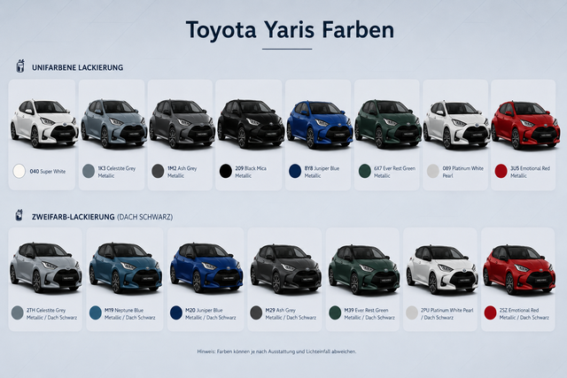 Yaris Farben