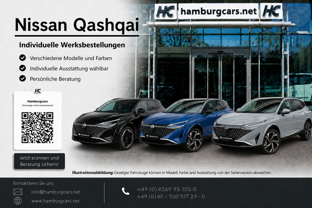 Nissan Qashqai - Acenta 1,3 DIG X-Tro MildHyb. WinterP. frei konfigurierbar !