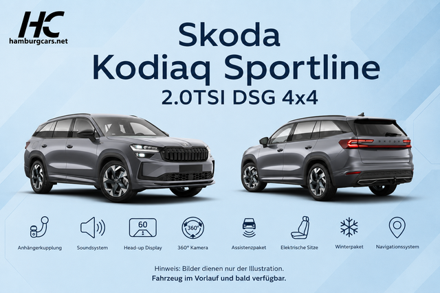 Skoda Kodiaq - Sportline 4x4 AHK Nav CANTON Komfort PlusP. AssistenzP