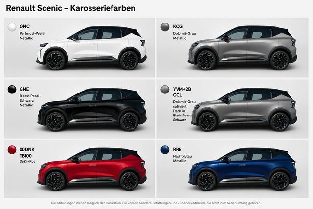 Renault Scenic Farben HHC hamburgcars