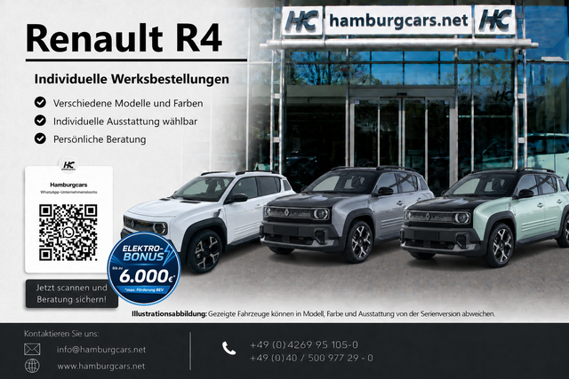 Renault R 4 - Evolution 120 WinterP. F&ouml;rderung bis 6000&euro; -frei konfigurierbar