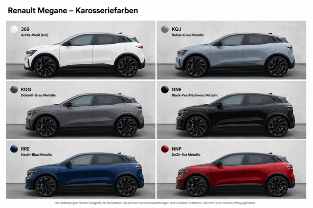 Megane Farben
