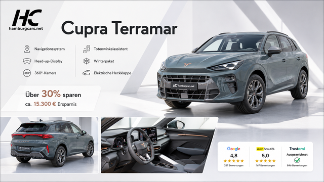 Cupra Terramar - Business 1.5eTSI DSG BusinessP. EDGE Paket HUD 360Cam- DIGITAL DRIVE - INTELLIGENT L Gep&auml;cktrennnetz