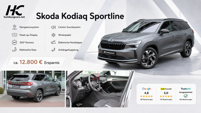 Skoda Kodiaq - Sportline 4x4 AHK Nav CANTON Komfort PlusP. AssistenzP