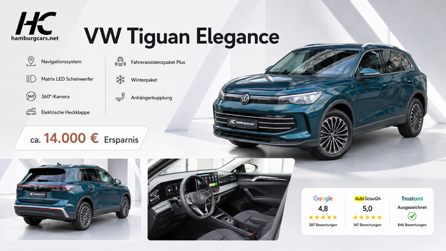Volkswagen Tiguan - Elegance 1.5eTSI AHK Navi Mtrx-LED 360Cam
