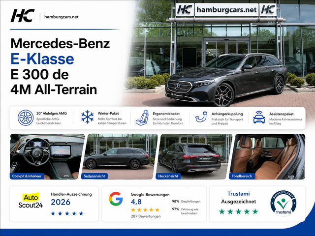 Mercedes-Benz E-Klasse - E 300 de 4M All-Terrain AHK 20"AMG WinterPaket