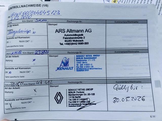 Renault Kangoo Rapid Maxi Extra/1.Hand/1 Jahr Garantie/Tüv neu 