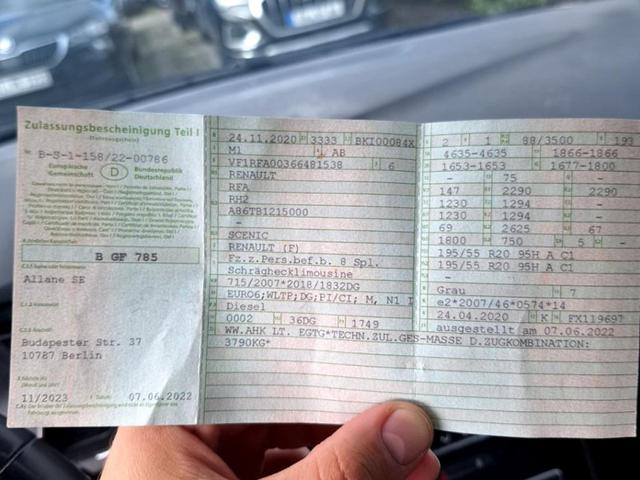 Renault Grand Scenic Business Edition/1.Hand/1 Jahr Garantie/Tüv neu 