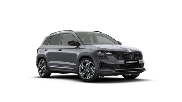 Skoda Karoq - Sportline 2.0 TSI DSG 190 PS 4x4 5JG AHK Navi Pano 19" Alu beh.WS. SHZvo+hi Kamera PCDvo+hi variabler Ladeboden