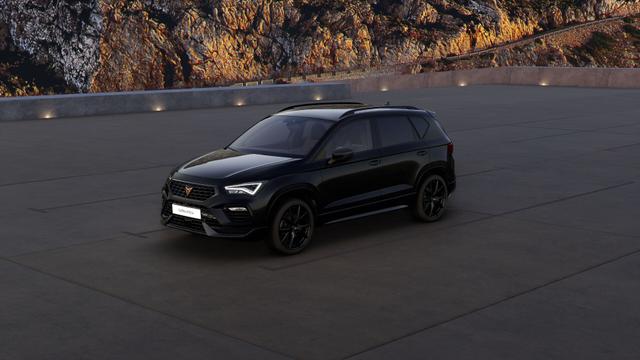Cupra Ateca - 2.0 TSI DSG 190 PS 4Drive AHK el.Sitz Top View Virtual Pedal el.H. 19" Black Matt SHZ LHZ 5JG Assistenz XL Dachhimmel schwarz dopp. Ladeboden Induktionsladeschale Navi Kamera Parkassist 4x4