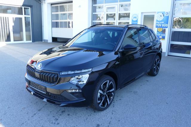 Skoda Kamiq - Monte Carlo Facelift 1.5 TSI DSG 150 PS AHK 18" Ursa el.H. Virtual Pedal ACC Side Assist Matrix LED Pano Kamera PDCvo+hi SHZ Navi via Smart Link