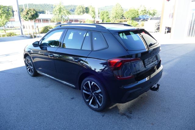 Skoda Kamiq Monte Carlo Facelift 1.5 TSI DSG 150 PS AHK 18" Ursa el.H. Virtual Pedal ACC Side Assist Matrix LED Pano Kamera PDCvo+hi SHZ Navi via Smart Link 