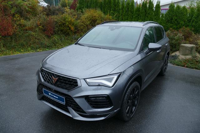 Cupra Ateca - 2.0 TSI DSG 190 PS 4Drive AHK el.Sitz Top View Virtual Pedal el.H. 19" Black Matt SHZ LHZ 5JG Assistenz XL Dachhimmel schwarz Induktionsladeschale Navi Kamera Parkassist 4x4 Reserverad