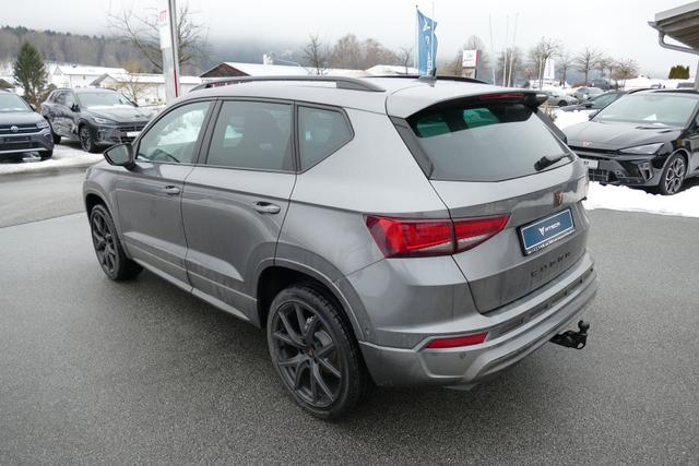 Cupra Ateca 1.5 TSI DSG 150 PS AHK el.Heckklappe 19" Black Matt SHZ LHZ 5JG Assistenz L Dachhimmel schwarz Induktionsladeschale Navi Kamera Parkassist doppelter Ladeboden Reserverad 230 V Steckdose 