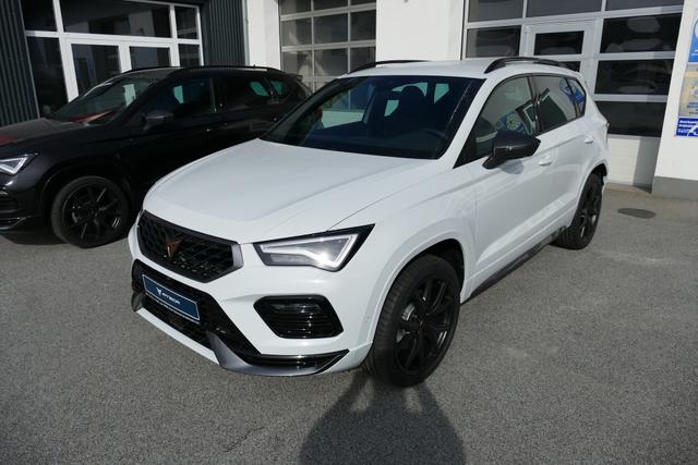 Cupra Ateca 2.0 TSI DSG 190 PS 4Drive AHK el.Sitz Top View Virtual Pedal el.H. 19" Black Matt SHZ LHZ 5JG Assistenz XL Dachhimmel schwarz Induktionsladeschale Navi Reserverad Kamera Parkassist 4x4 