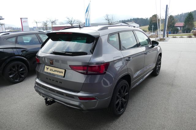Cupra Ateca 2.0 TSI DSG 190 PS 4Drive AHK el.Sitz Top View Virtual Pedal el.H. 19" Black Matt SHZ LHZ 5JG Assistenz XL Dachhimmel schwarz Induktionsladeschale Navi Reserverad Kamera Parkassist 4x4 