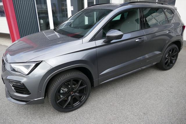 Cupra Ateca 2.0 TSI DSG 190 PS 4Drive AHK el.Sitz Top View Virtual Pedal el.H. 19" Black Matt SHZ LHZ 5JG Assistenz XL Dachhimmel schwarz Induktionsladeschale Navi Reserverad Kamera Parkassist 4x4 