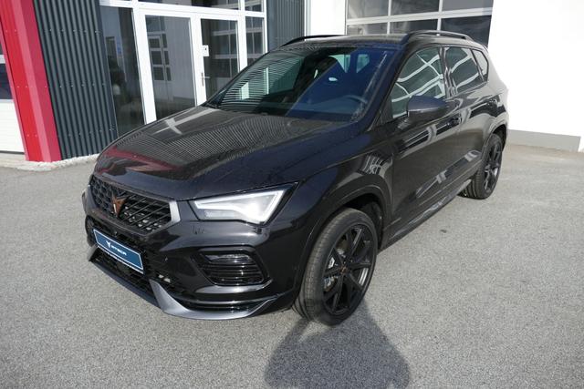 Cupra Ateca - 1.5 TSI DSG 150 PS AHK Top View Virtual Pedal el.H. 19" Black Matt SHZ LHZ 5JG Assistenz L Dachhimmel schwarz dopp. Ladeboden Induktionsladeschale Navi Reserverad Kamera Parkassist 4x4
