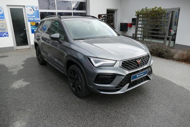 Cupra Ateca - 1.5 TSI DSG 150 PS AHK Top View Virtual Pedal el.H. 19" Black Matt SHZ LHZ 5JG Assistenz XL Dachhimmel schwarz dopp. Ladeboden Induktionsladeschale Navi Kamera Parkassist 4x4
