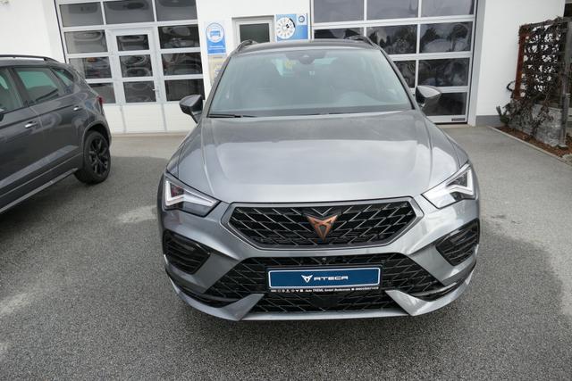 Cupra Ateca 1.5 TSI DSG 150 PS AHK Top View Virtual Pedal el.H. 19" Black Matt SHZ LHZ 5JG Assistenz XL Dachhimmel schwarz dopp. Ladeboden Induktionsladeschale Navi Kamera Parkassist 4x4 
