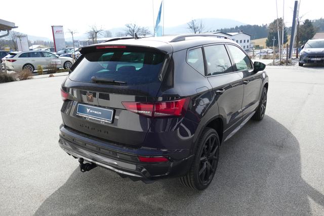 Cupra Ateca 1.5 TSI DSG 150 PS AHK Top View Virtual Pedal el.H. 19" Black Matt SHZ LHZ 5JG Assistenz L Dachhimmel schwarz dopp. Ladeboden Induktionsladeschale Navi Reserverad Kamera Parkassist 4x4 