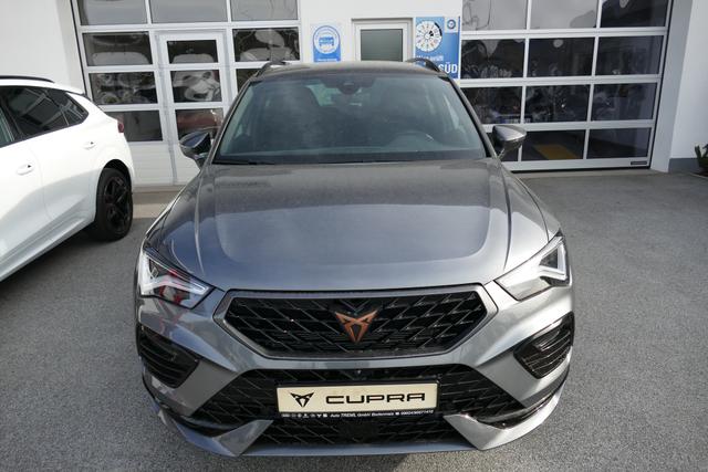 Cupra Ateca 2.0 TSI DSG 190 PS 4Drive AHK el.Sitz Top View Virtual Pedal el.H. 19" Black Matt SHZ LHZ 5JG Assistenz XL Dachhimmel schwarz Induktionsladeschale Navi Reserverad Kamera Parkassist 4x4 