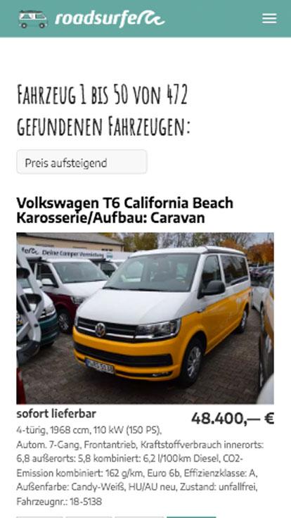 roadsurfer GmbH, <br>München +weitere Standorte