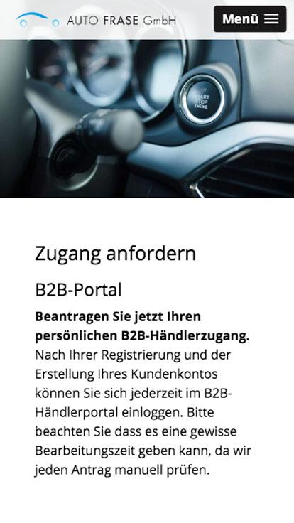 Auto Frase B2B Login