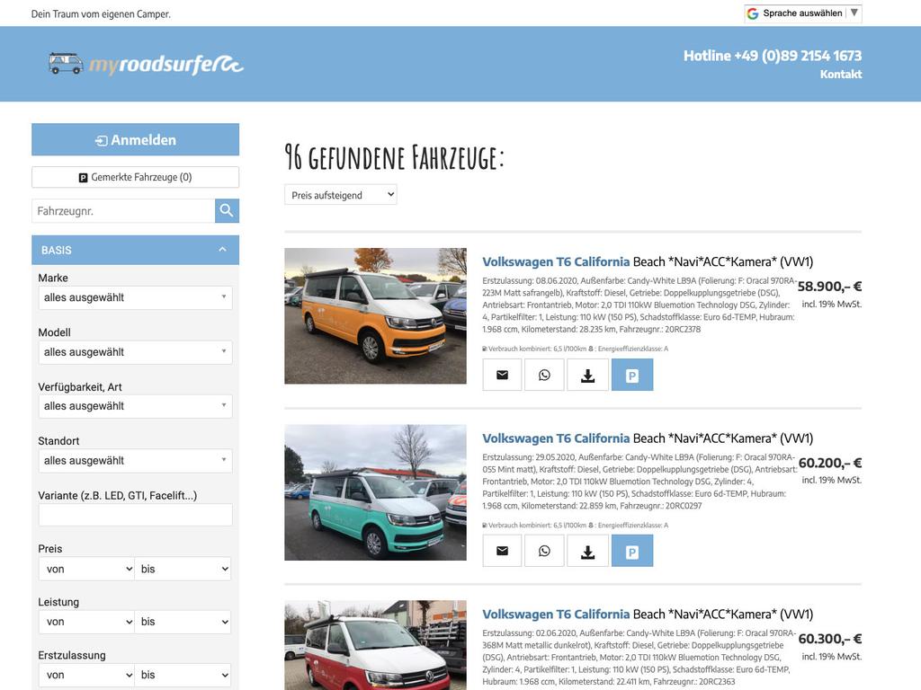 roadsurfer GmbH, <br>München +weitere Standorte